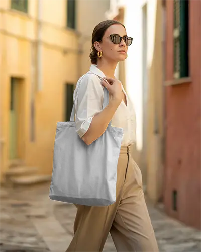 Stylish Womens Tote Bag Mockup For Fashionable Sustainable Everyday Casual Use Design Showcase