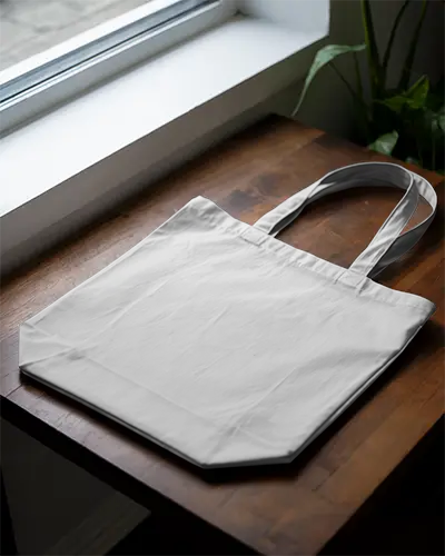 Eco Friendly Reusable Tote Bag Mockup For Custom Design And Printing Purposes