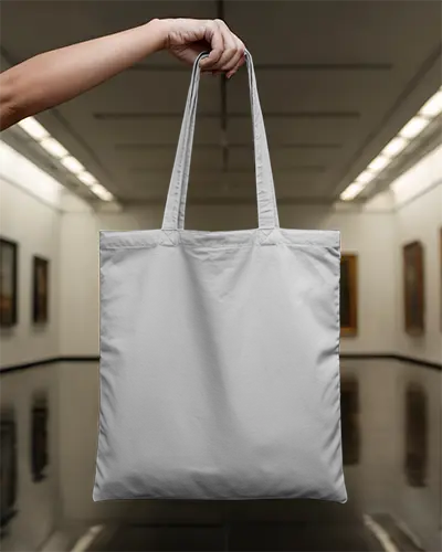 Eco Friendly Reusable Tote Bag Mockup Perfect For Promotional Products And Fashion Accessories