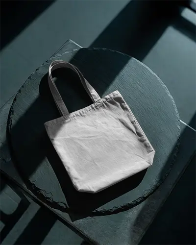 Eco Friendly Cotton Tote Bag Mockup For Custom Printed Designs And Promotional Products