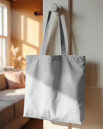 Eco Friendly Reusable Tote Bag Mockup For Branding And Custom Design Presentation