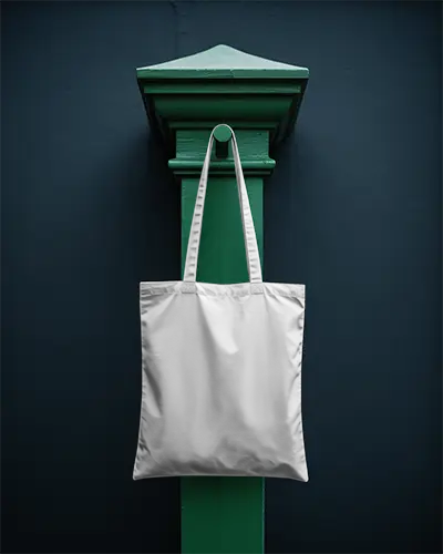 Simple Minimalist Tote Bag Mockup For Custom Printed Tote Designs And Promotional Gifts