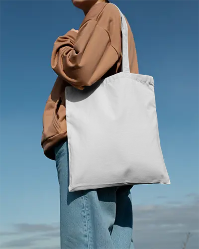 Premium Quality Minimalist Tote Bag Mockup For Personalized Printing And Casual Use