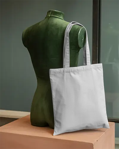 Minimalistic Canvas Tote Bag Mockup For Custom Printing And Branding Design Projects
