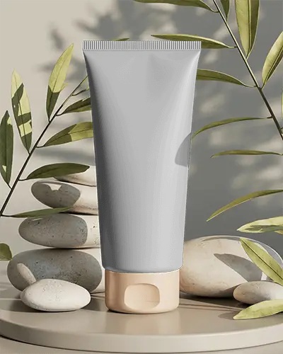 Sleek Rigid Tube Mockup For Cosmetic Cream Or Lotion Product Display And Branding
