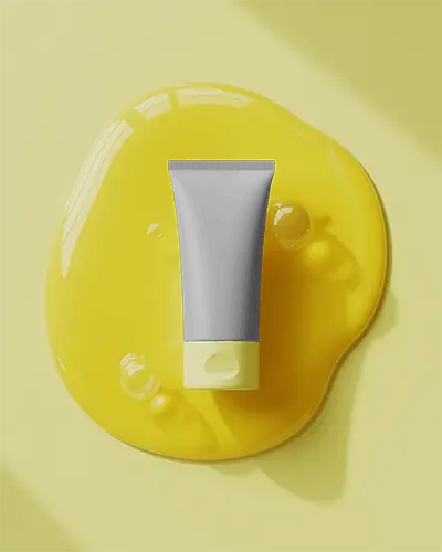 Modern Usbable Squeeze Tube Mockup For Skincare Cream Lotion Branding Showcase