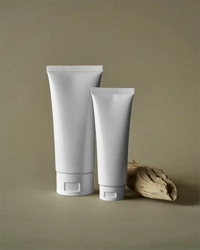 Sleek Minimalist Cosmetic Tube Mockup Packaging Design Mockup For Beauty Products Presentation