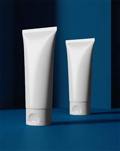 Blank Plastic Tube Mockup For Promotional Cream Or Lotion Branding Display