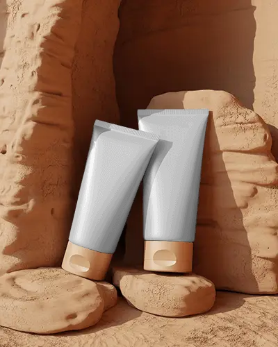 Professional Tube Container Mockup For Beauty Product Presentation In Natural Ambient Setting