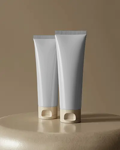 Realistic Blank Tube Mockup Template For Lotion Cream Or Gel Branding Design