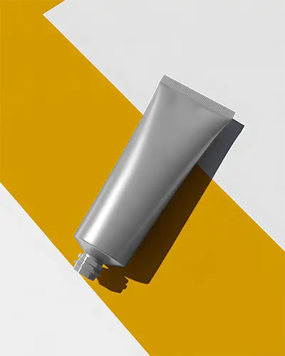 sleek-minimalist-cosmetic-tube-mockup-on-geometric-background-for-branding-use