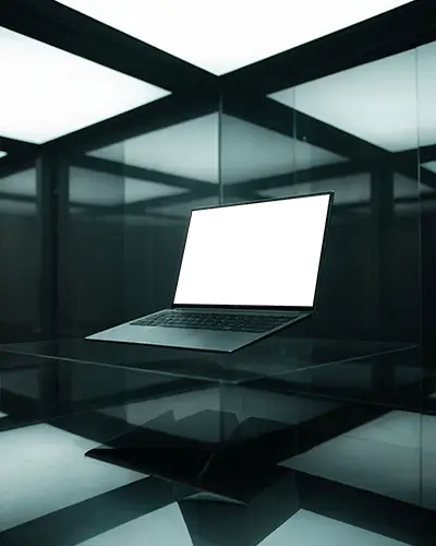 high-resolution-laptop-mockup-with-clean-screen-in-futuristic-glass-display-setting