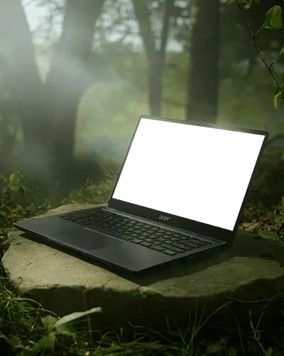 portable-acer-laptop-mockup-on-natural-stone-outdoor-scene-for-creative-technology-presentation