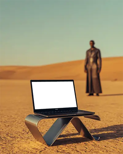 Minimalist Laptop Mockup For Responsive Web Design And Product Presentation