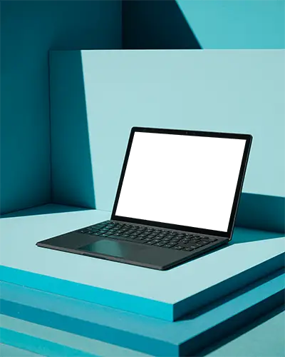 Sleek Modern Laptop Mockup For Digital Design Presentation And User Interface Showcase