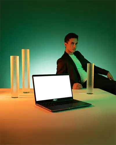 Sleek Modern Laptop Mockup For Portfolio Presentations And Professional Business Showcases Online