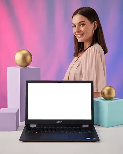 Professional Digital Device Mockup For Software Showcase And Online Advertisement Use