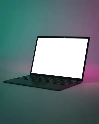 Modern Sleek Laptop Mockup With Empty Screen For Digital Showcase And Web Design Usage
