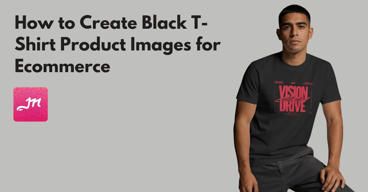 How to Create Black T-Shirt Product Images for Ecommerce