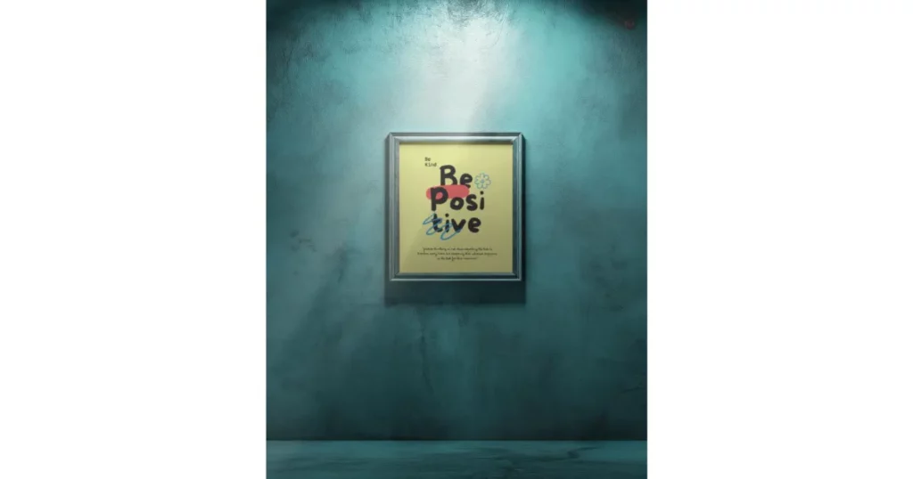 a minimal frame with spotlight effect