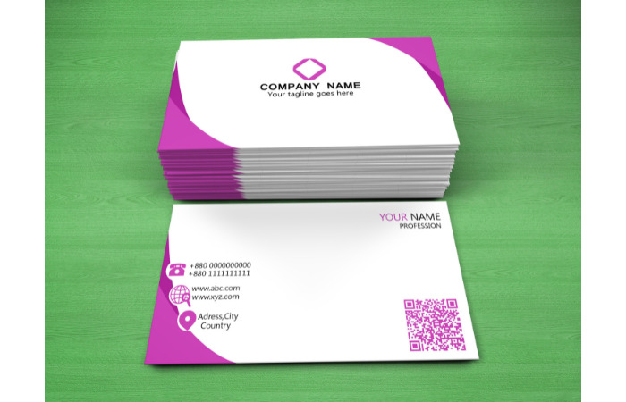 business card free mockup
