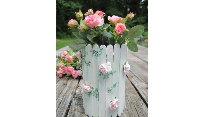 outdoor flower pot sticker
