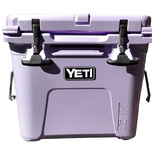 Purple yeti cooler