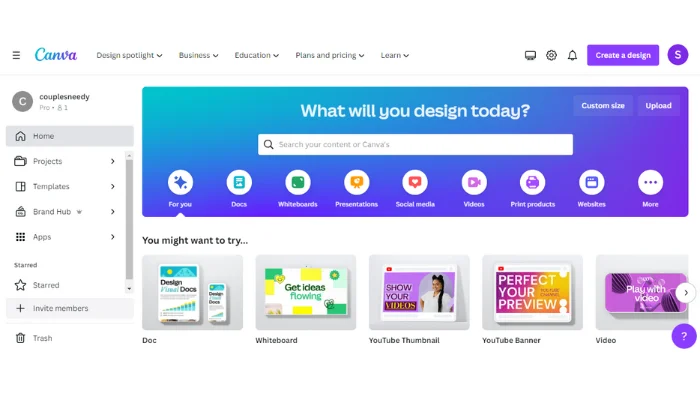 Canva - postermywall alternative
