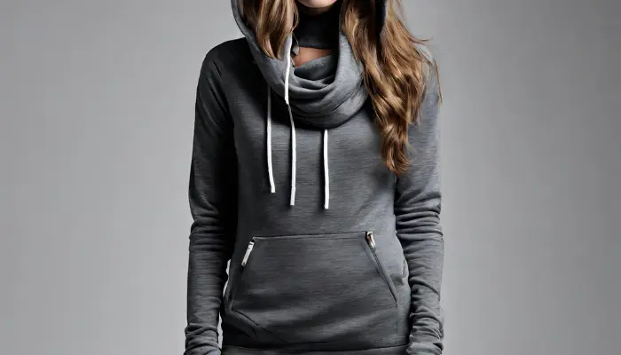 cowl neck types of hoodies