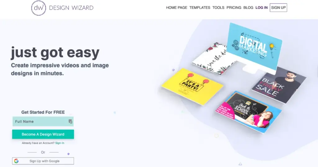 design wizard site like canva