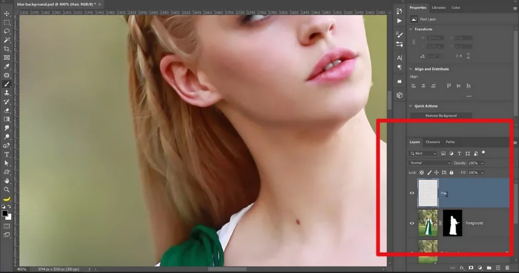 overlay with a layer