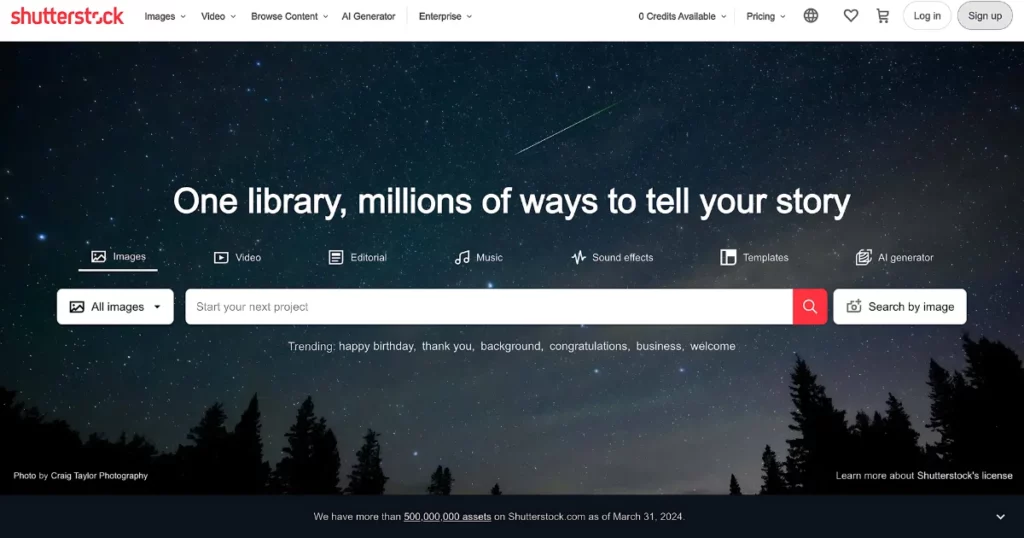 shutterstock - envato elements alternatives