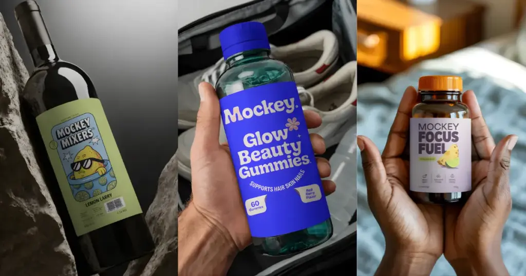 make bottle mockups with mockey ai
