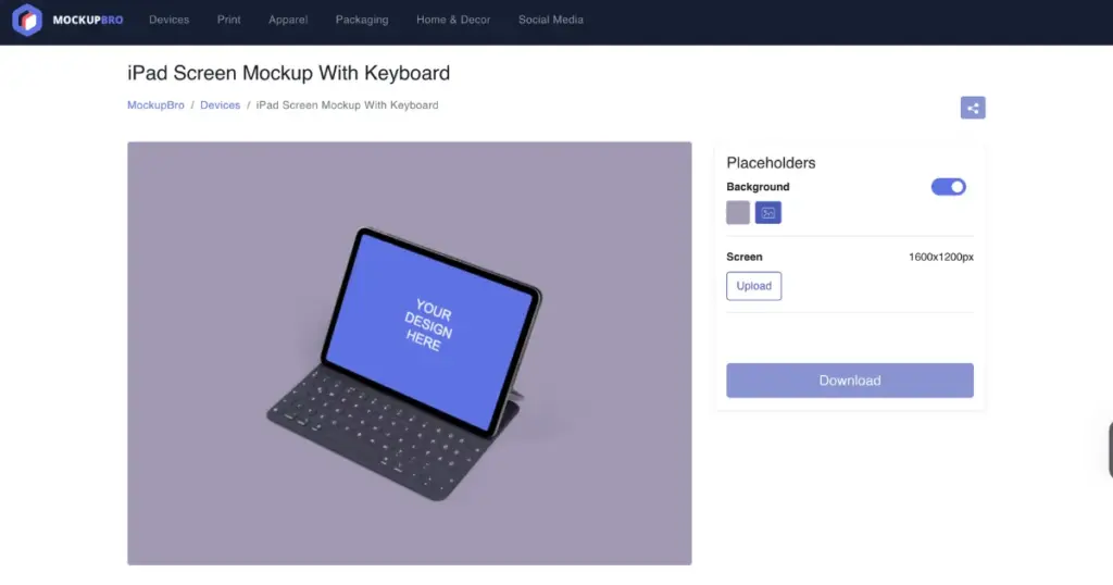 mockupbro ipad screen mockup