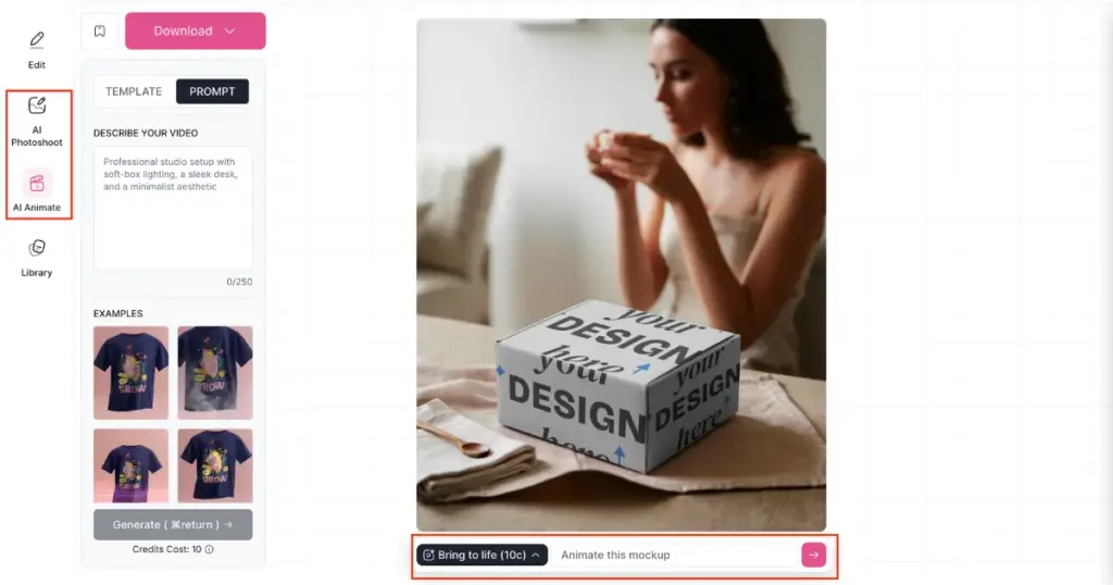 edit box packaging with ai tools