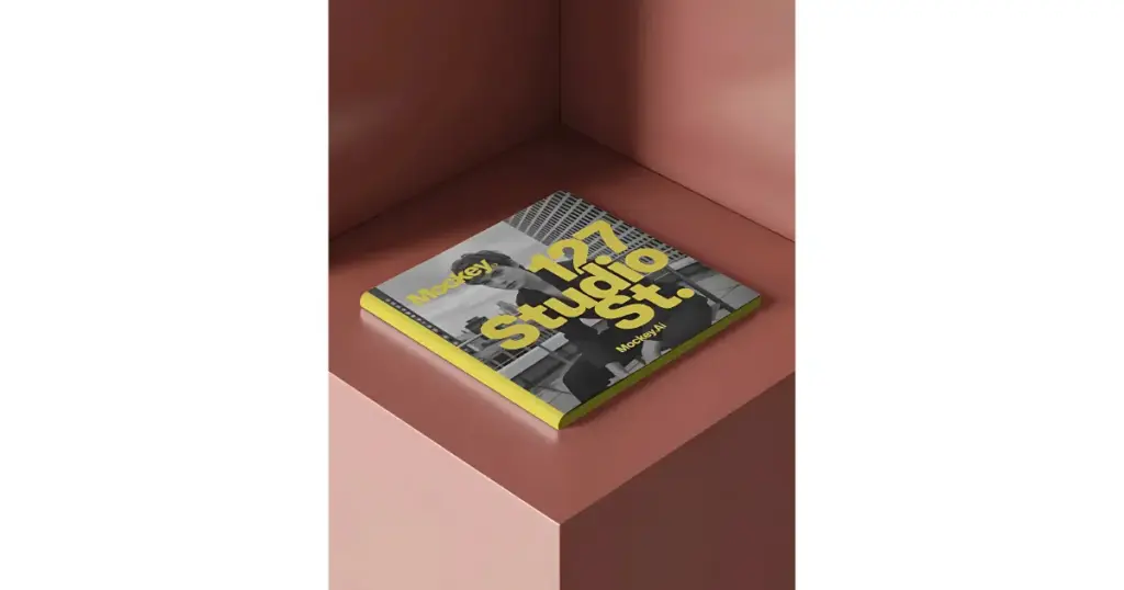 try square magazine mockup