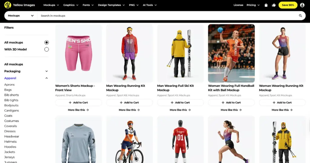 yellow images apparel mockup site