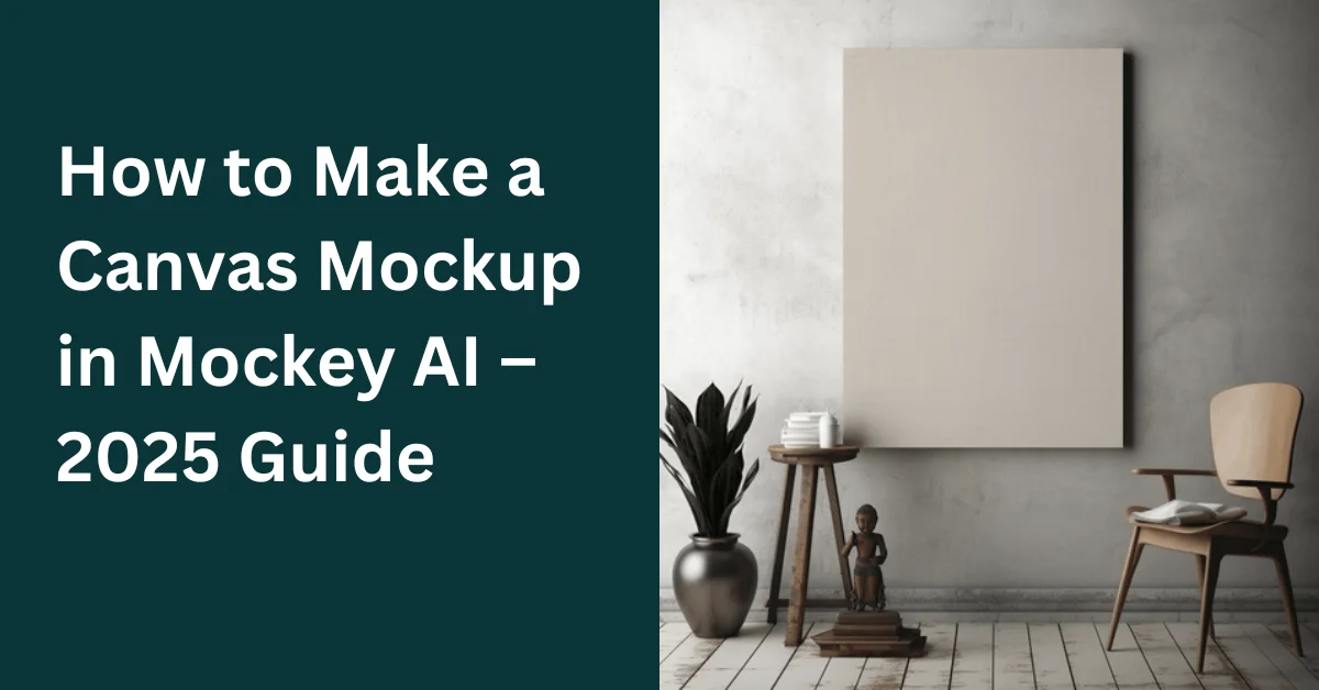 How to Make a Canvas Mockup In Mockey AI
