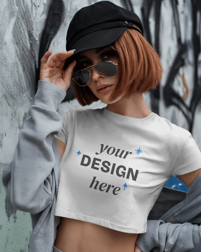 edgy urban crop top-mockup