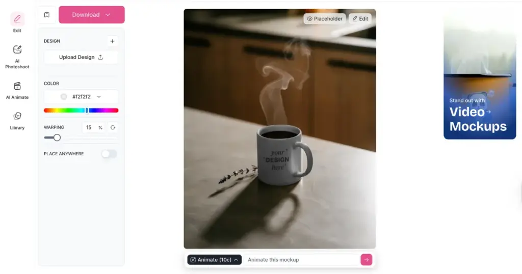 coffee mug in mockey ai