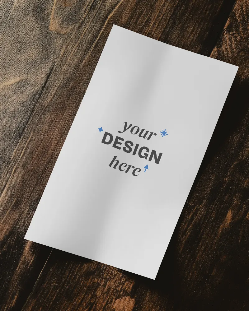 square brochure mockup minimalist