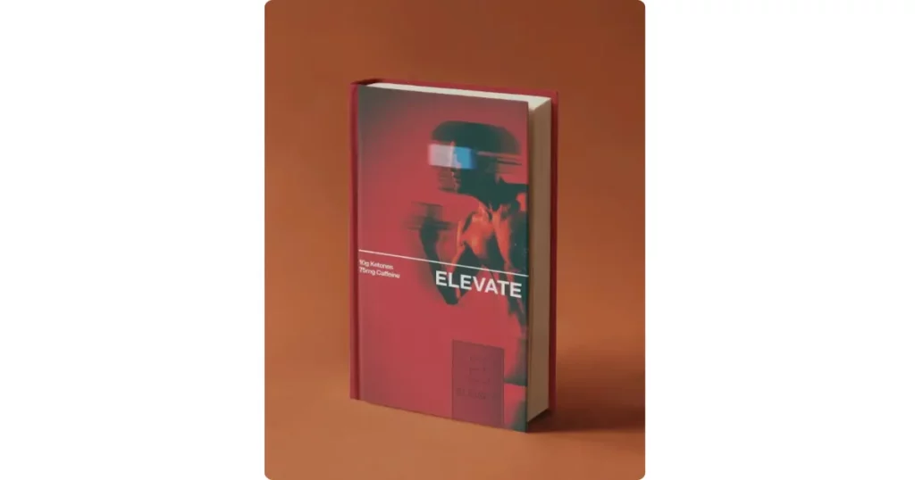 an upright a4 book