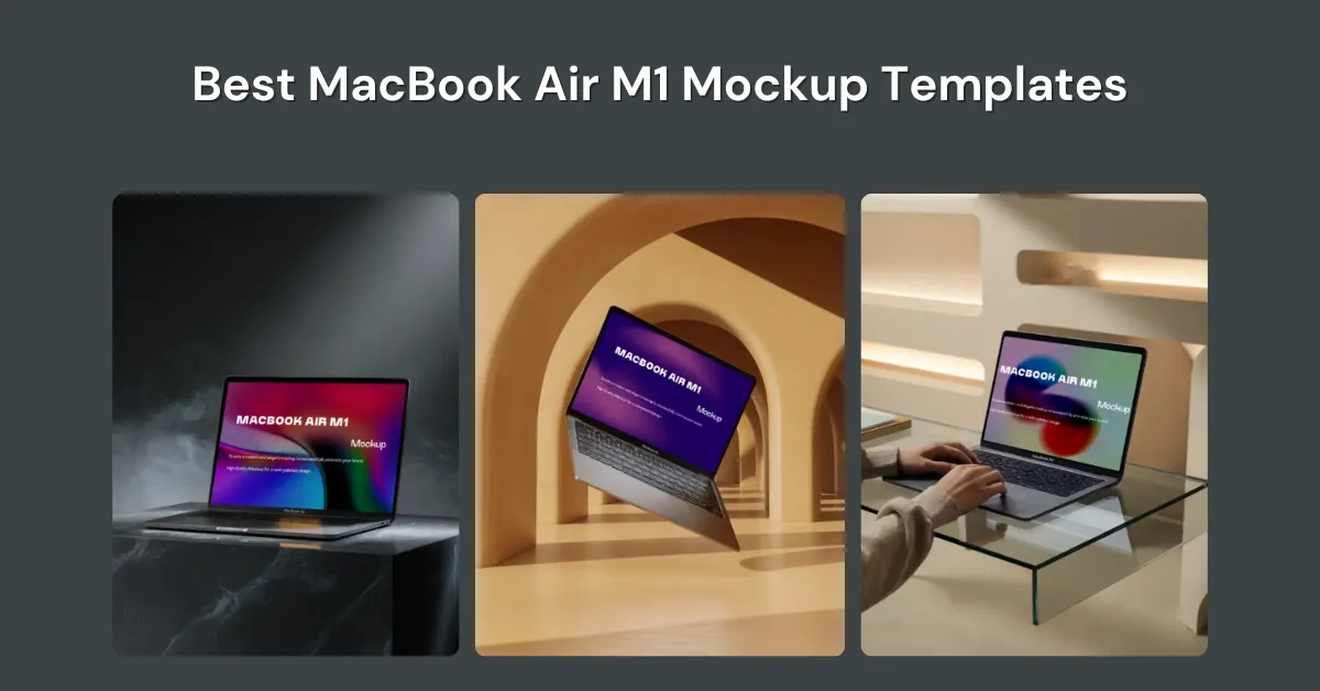 8 Best MacBook Air M1 Mockup Templates
