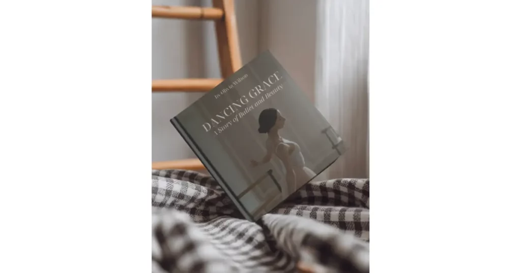 the square book is placed on a blanket