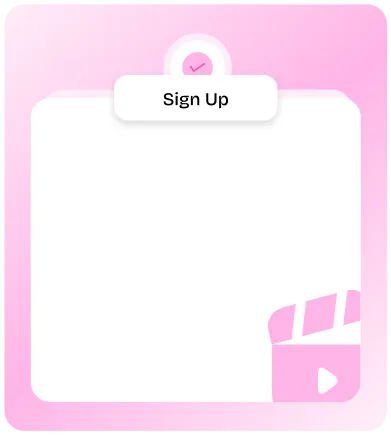 Sign Up & Choose Video Mockup