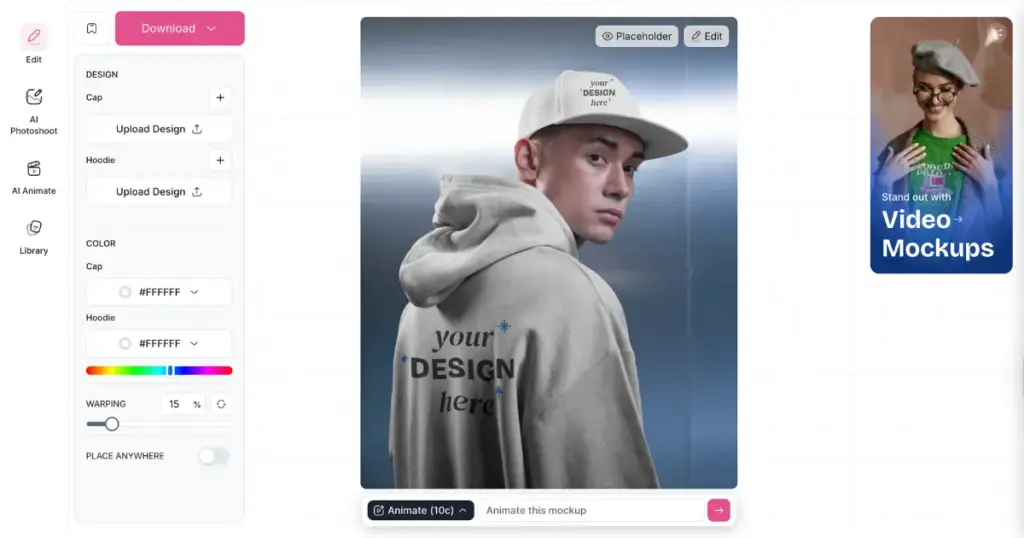 free customization feature in mockey.ai