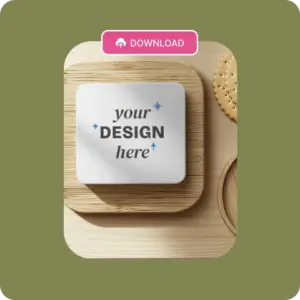 Save Your Coaster Mockup