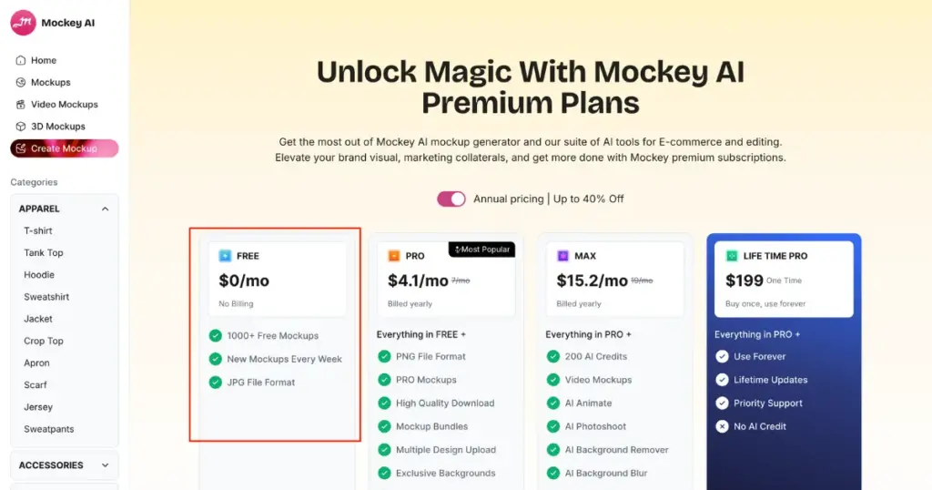 free plan with no watermark