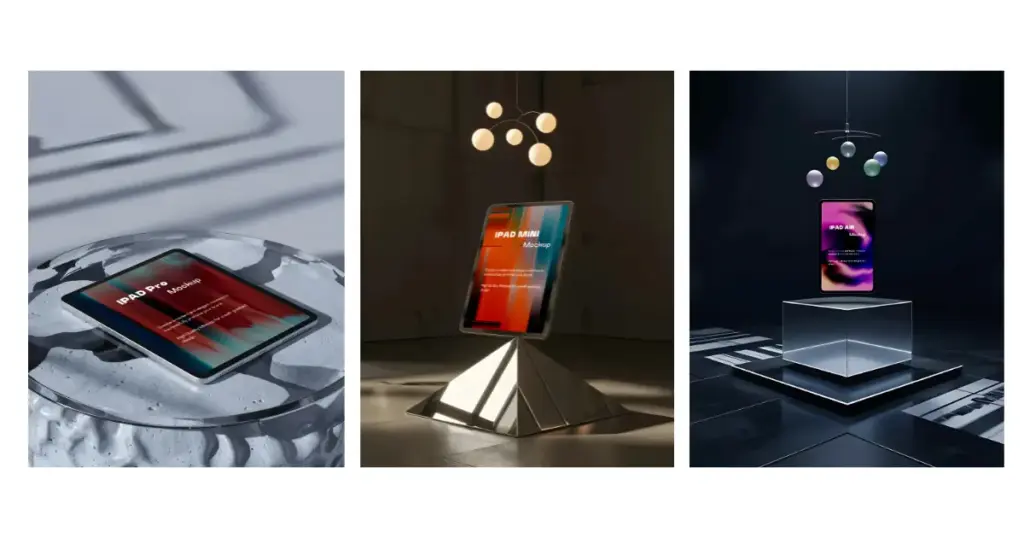 ipad mockups of all models