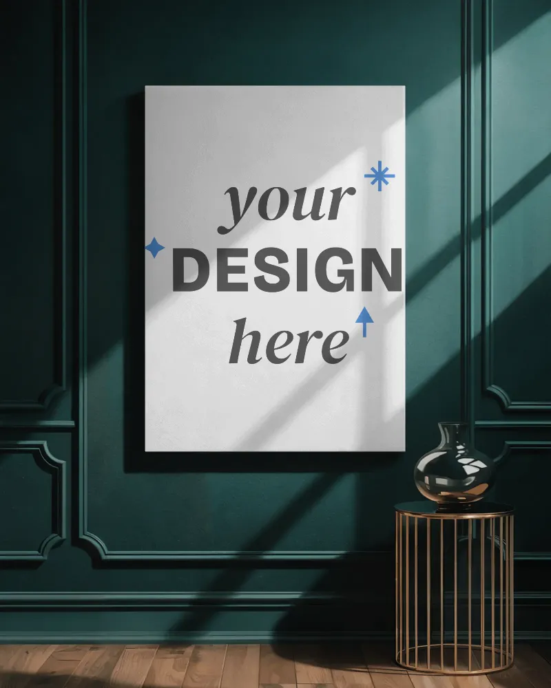 Interior canvas mockup